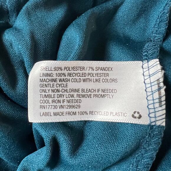 Wild Fable Women's Dark Teal Blue Ruched Tiered Mini Skirt - Size XS - NWT - Picture 3 of 6